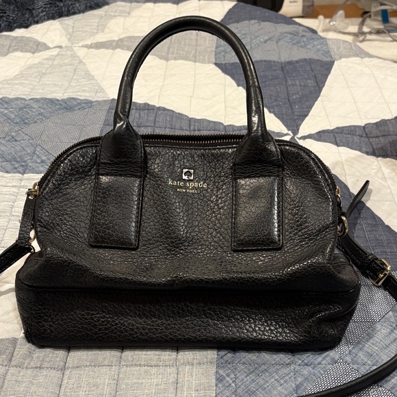 Kate Spade Textured Black Satchel - Picture 1 of 5